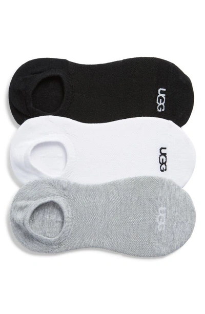 Ugg Stela 3-piece No Show Socks In Grey