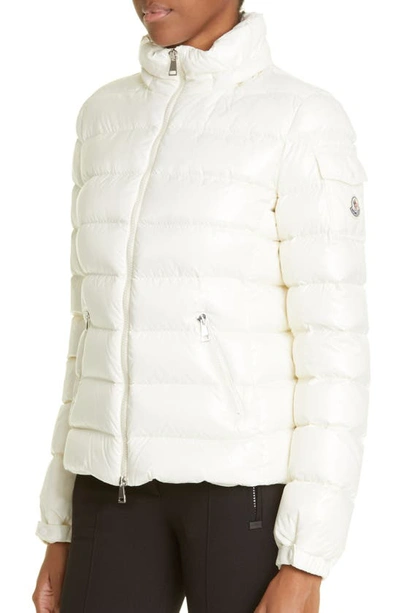 Shop Moncler Badyf Down Jacket With Removable Faux Fur Trim In White