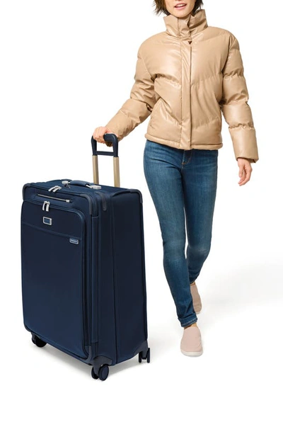 Shop Briggs & Riley Baseline 29-inch Large Expandable Spinner Suitcase In Navy