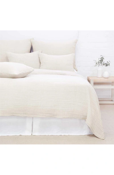Pom Pom At Home Arrowhead Cotton Blanket In Cream