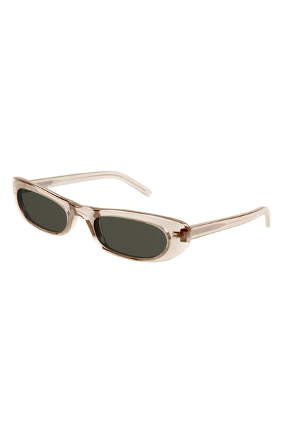 Shop Saint Laurent Shade 53mm Panthos Sunglasses In Nude
