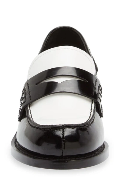 Shop Jeffrey Campbell Colleague Loafer In Black/ White