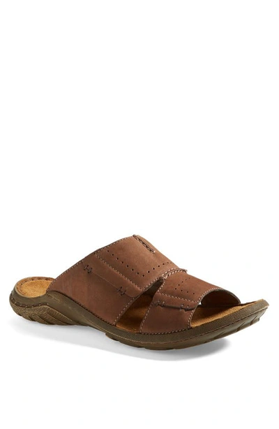 Shop Josef Seibel 'logan 21' Slide Sandal In Nut Leather