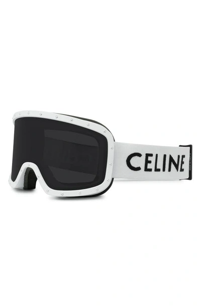 Shop Celine Snow Goggles In White
