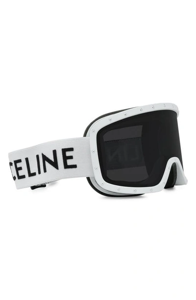 Shop Celine Snow Goggles In White