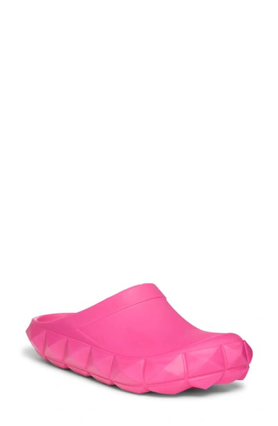 Shop Valentino Roman Stud Turtle Mule In Uwt-pink Pp