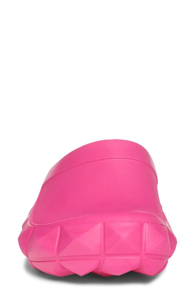 Shop Valentino Roman Stud Turtle Mule In Uwt-pink Pp