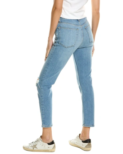 Shop Re/done 90s Light Azure High-rise Ankle Crop Jean In Blue