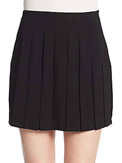 Marc By Marc Jacobs Woman Pleated Crepe Mini Skirt Black