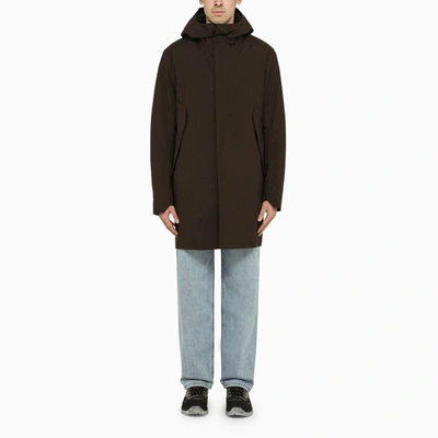 Shop Arc'teryx Nylon Padded Parka Bitters In Brown