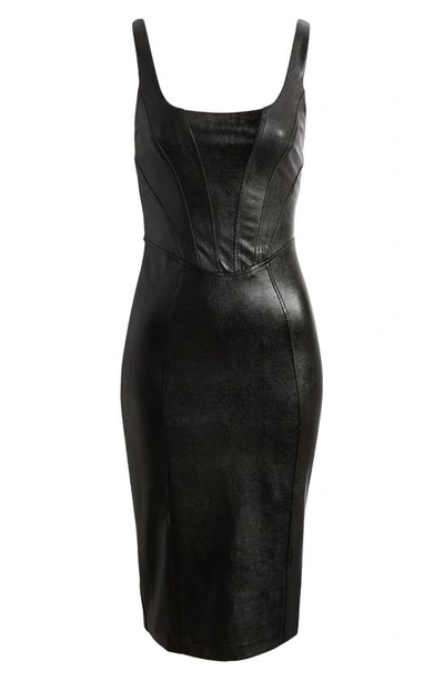 Amanda Uprichard Pittito Midi Dress In Black