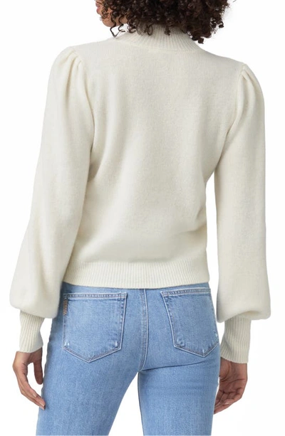 Paige Namira Cashmere Mock Neck Sweater In Ivory