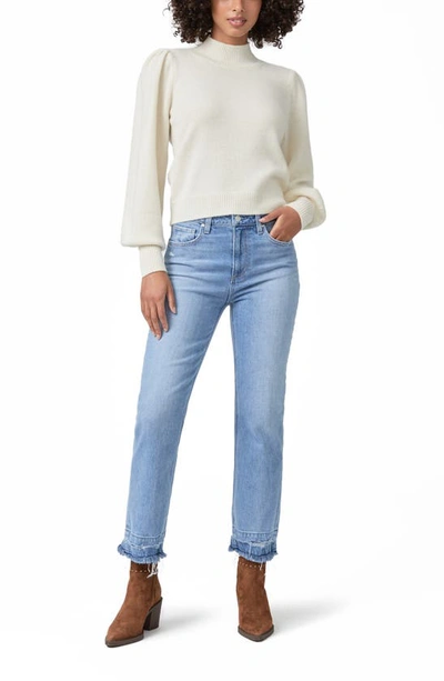 Paige Namira Cashmere Mock Neck Sweater In Ivory