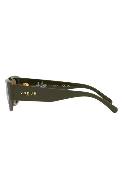 Shop Vogue 52mm Oval Sunglasses In Green