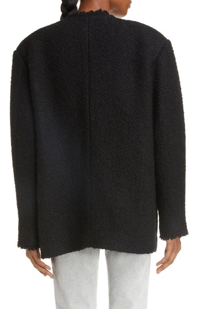 Shop Isabel Marant Dianaza Tweed Jacket In Black