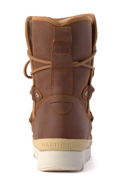 Shop Manitobah Pacific Half Waterproof Winter Boot In Oak