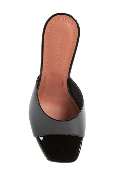 Shop Amina Muaddi Lupita Sandal In Black Patent