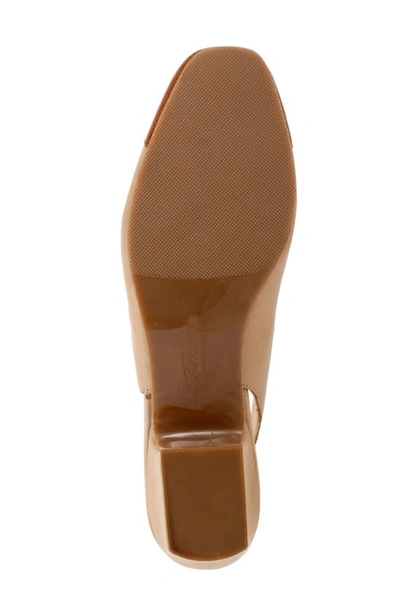 Trotters 'dea' Slingback In Nude/luggage Embosssed