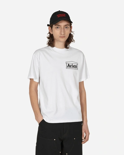 Shop Aries Temple T-shirt In White