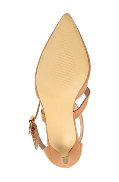 Journee Collection Journee Riva Crossover Pump In Tan