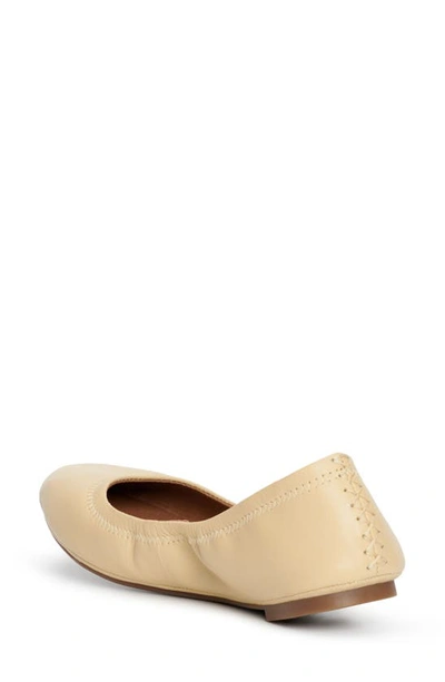 Shop Lucky Brand 'emmie' Flat In Buttered Yellow