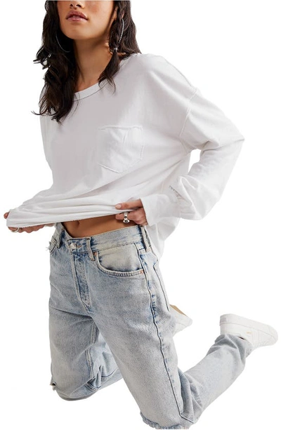 Free People Fade Into You Knit Top In Ivory