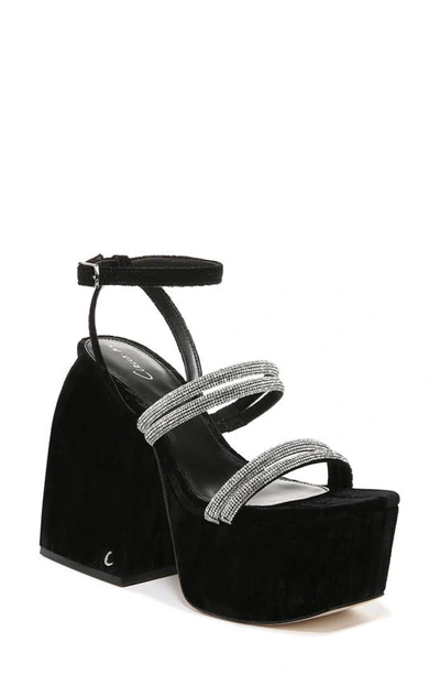 Shop Circus By Sam Edelman Mila Jewel Ankle Strap Platform Sandal In Black