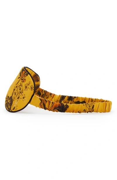 Shop Allsaints Lilly Tencel® Lyocell & Silk Sleep Mask In Gold