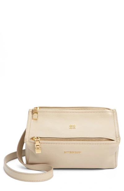 Prada Saffiano Mini Crossbody Bag in Natural