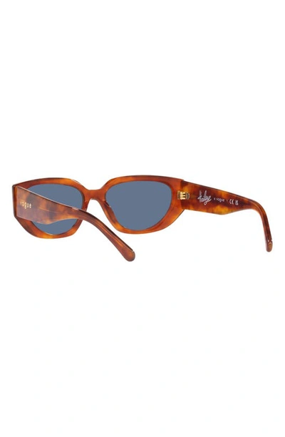 Shop Vogue 52mm Oval Sunglasses In Mustard