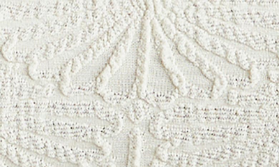 Free People Love Letter Ivory Floral Jacquard Cropped Cami Top In Ivory