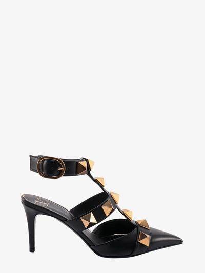 Shop Valentino Roman Stud In Black