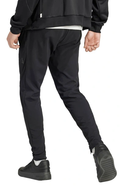 Shop Adidas Sportswear Cotton Zip Cuff Joggers In Black