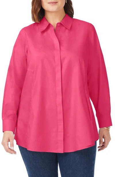 Shop Foxcroft Cici Tunic Blouse In French Rose
