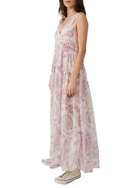 Shop Free People Julianna Floral Print Maxi Dress In Ivory Combo