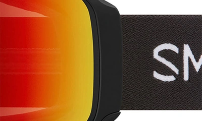 Shop Smith 4d Mag 155mm Special Fit Snow Goggles In Black / Chromapop Sun Red