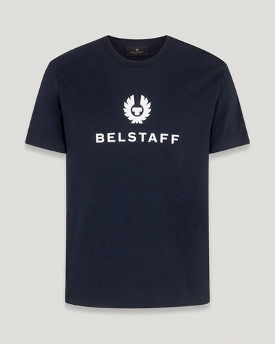 Shop Belstaff Signature T-shirt Für Herren Cotton Jersey In Dark Ink