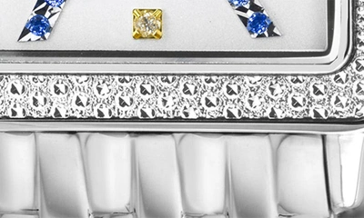 Gv2 Padova Diamond Bracelet Watch, 27mm X 30mm In Stainless Steel