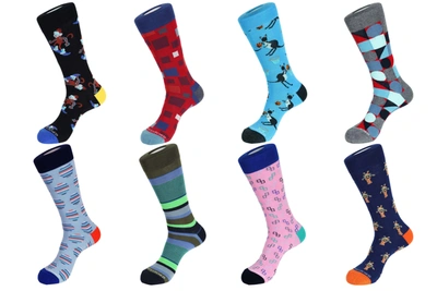 Shop Unsimply Stitched 8 Pair Value Pack Socks - 70005 In Multi