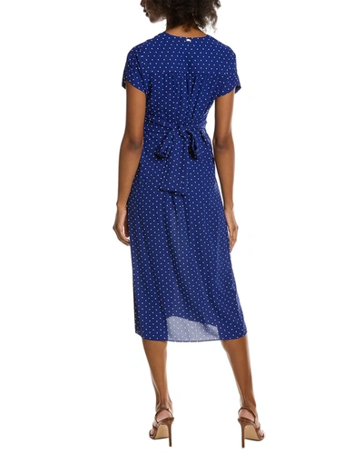 Shop Anne Klein Bolero Midi Dress In Blue