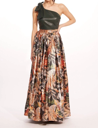 Shop Eva Franco Anova Skirt In Glitter Bloom In Multi