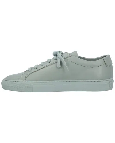 Common Projects Grey Original Achilles Low Sneakers In Green