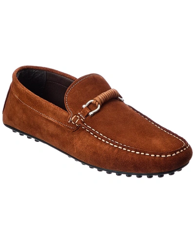 Shop M By Bruno Magli Torro Suede Loafer In Brown