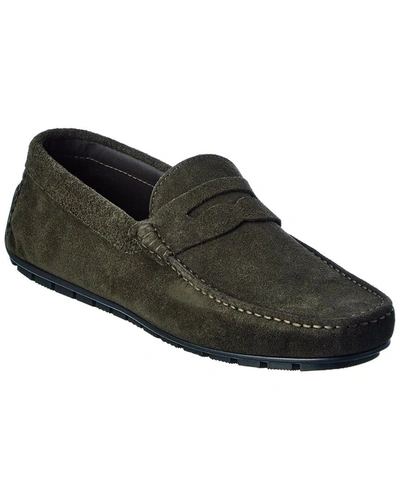 Shop M By Bruno Magli Xeno Suede Loafer In Green