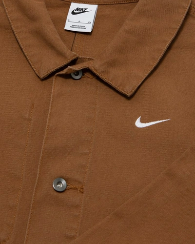 Shop Nike Unlined Chore Coat In Brown