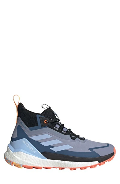 Shop Adidas Originals Terrex Free Hiker Gore-tex® Waterproof Hiking Boot In Silver Violet/ Blue Dawn