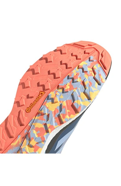 Shop Adidas Originals Terrex Free Hiker Gore-tex® Waterproof Hiking Boot In Silver Violet/ Blue Dawn