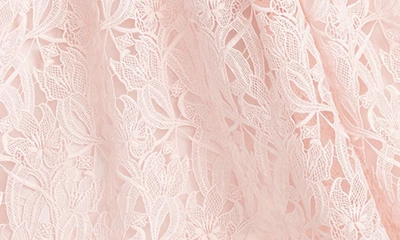 Shop ml Monique Lhuillier Cutout Guipure Lace Midi Dress In Rose Quartz