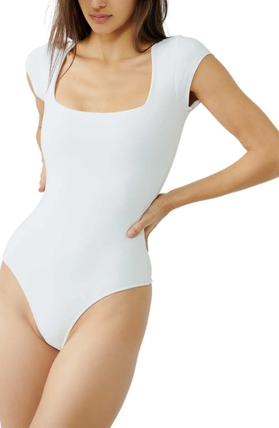 Shop Free People Square Eyes Bodysuit In White