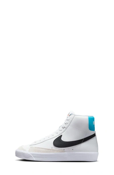 Shop Nike Kids' Blazer Mid '77 Vintage Sneaker In White/ Blue Lightning